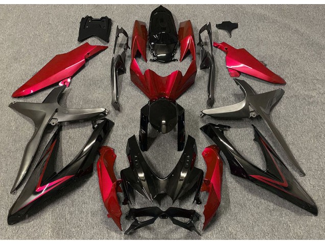 Gloss Red & Green R - 2008-2010 Suzuki GSXR 600-750 Gloss Red & Green R - 2008-2010 Suzuki GSXR 600-750