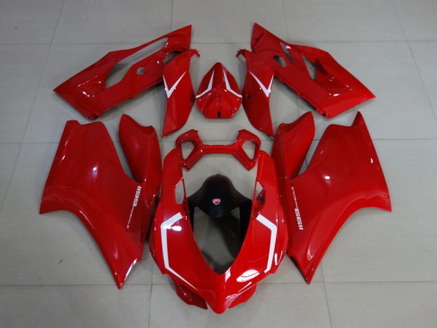 Gloss Red & White - 2011-2014 Ducati Ducati 1199 Gloss Red & White - 2011-2014 Ducati Ducati 1199