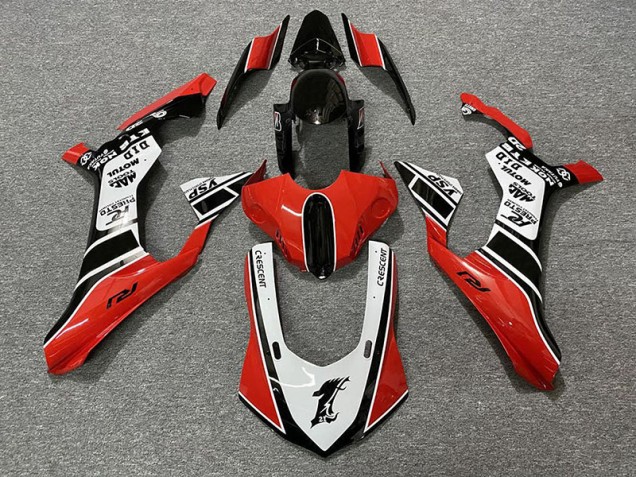 Gloss Red & White - 2015-2019 Yamaha R1 Gloss Red & White - 2015-2019 Yamaha R1