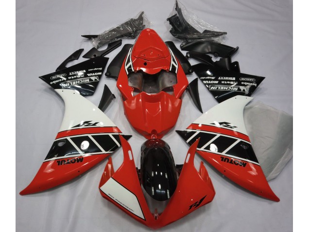 Gloss Red White and Black - 2012-2014 Yamaha R1 Gloss Red White and Black - 2012-2014 Yamaha R1