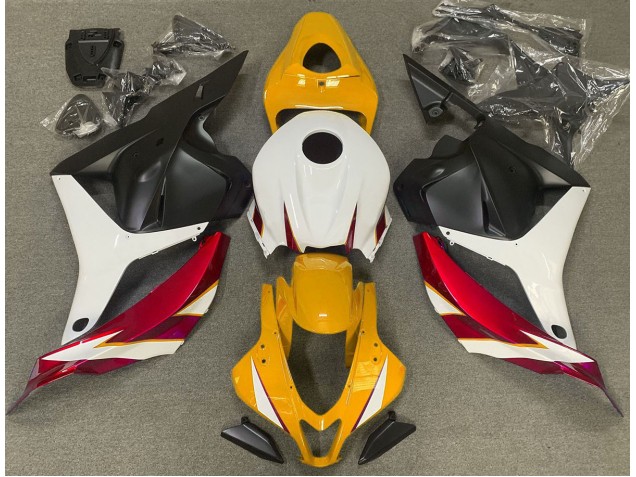 Gloss Red White and Yellow - 2009-2012 Honda CBR600RR Gloss Red White and Yellow - 2009-2012 Honda CBR600RR
