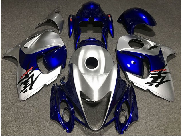 Gloss Silver and Blue - 2008-2020 Suzuki GSXR 1300 Hayabusa Gloss Silver and Blue - 2008-2020 Suzuki GSXR 1300 Hayabusa