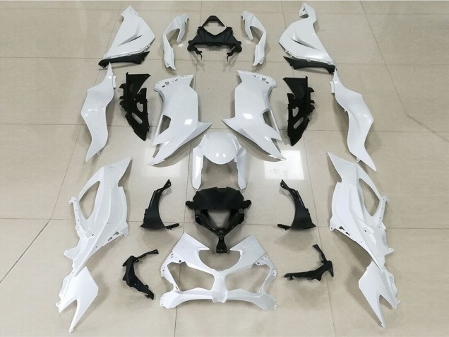 Gloss White - 2019-2023 Kawasaki ZX6R Gloss White - 2019-2023 Kawasaki ZX6R