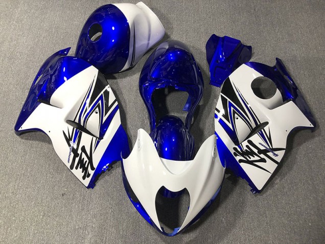 Gloss White & Blue - 1997-2007 Suzuki GSXR 1300 Hayabusa Gloss White & Blue - 1997-2007 Suzuki GSXR 1300 Hayabusa