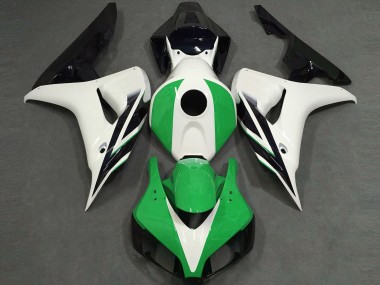 Gloss White Green Black - 2006-2007 Honda CBR1000RR