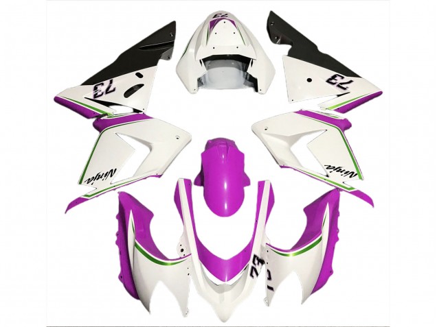 Gloss White & Pink - 2004-2005 Kawasaki ZX10R Gloss White & Pink - 2004-2005 Kawasaki ZX10R
