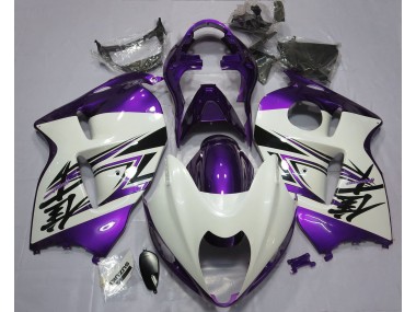 Gloss White & Purple - 1997-2007 Suzuki GSXR 1300 Hayabusa