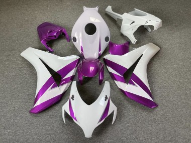 Gloss White & Purple Trim - 2008-2011 Honda CBR1000RR