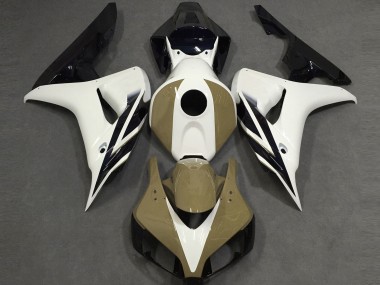 Gloss White Tan Black - 2006-2007 Honda CBR1000RR