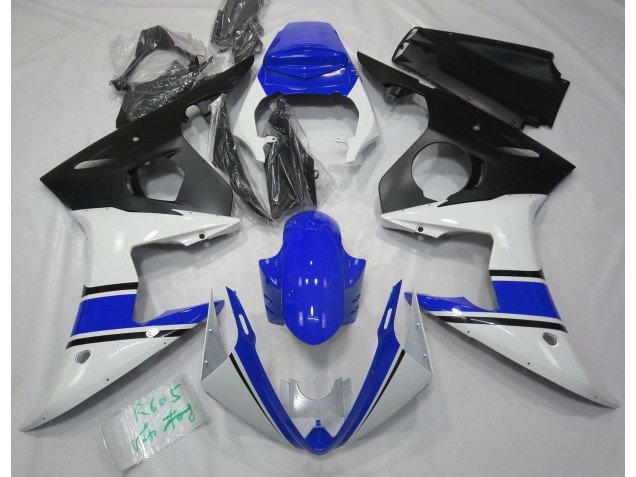 Gloss White and Blue - 2003-2004 Yamaha R6