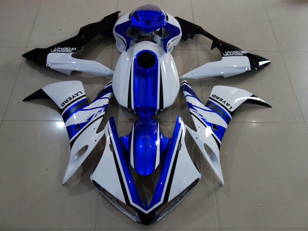 Gloss White and Blue - 2004-2006 Yamaha R1 Gloss White and Blue - 2004-2006 Yamaha R1