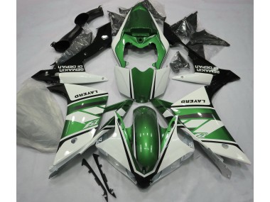 Gloss White and Green - 2007-2008 Yamaha R1