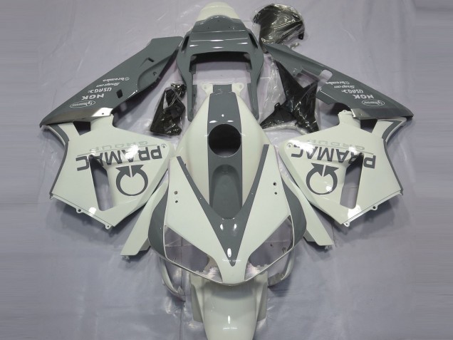 Gloss White and Grey PRAMAC - 2003-2004 Honda CBR600RR Gloss White and Grey PRAMAC - 2003-2004 Honda CBR600RR