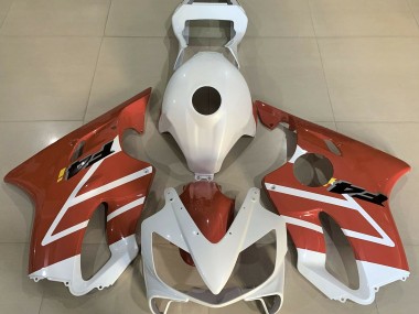 Gloss White and Orange - 2001-2003 Honda CBR600 F4i