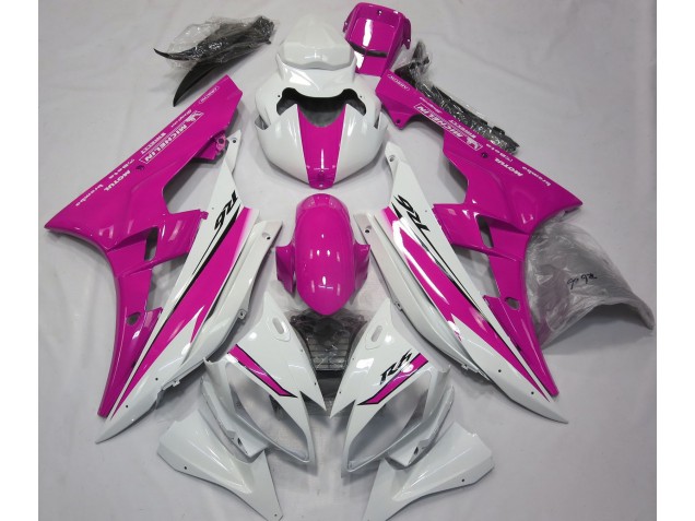 Gloss White and Pink - 2006-2007 Yamaha R6 Gloss White and Pink - 2006-2007 Yamaha R6