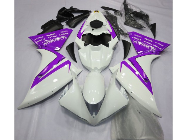 Gloss White and Purple - 2012-2014 Yamaha R1 Gloss White and Purple - 2012-2014 Yamaha R1