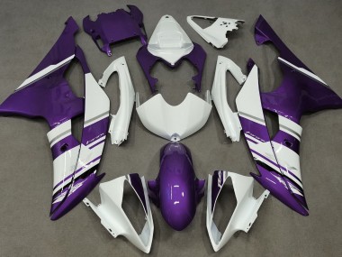 Gloss White and Purple OEM Style - 2008-2016 Yamaha R6