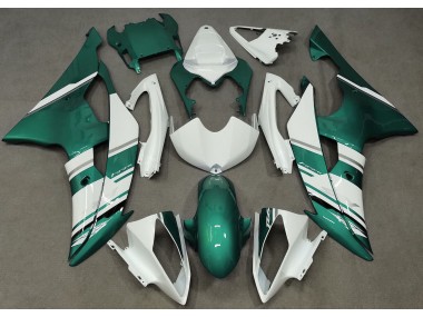 Gloss White and Seafoam Green OEM Style - 2008-2016 Yamaha R6