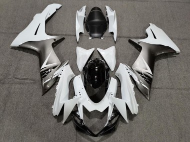 Gloss White and Silver Style - 2011-2024 Suzuki GSXR 600-750