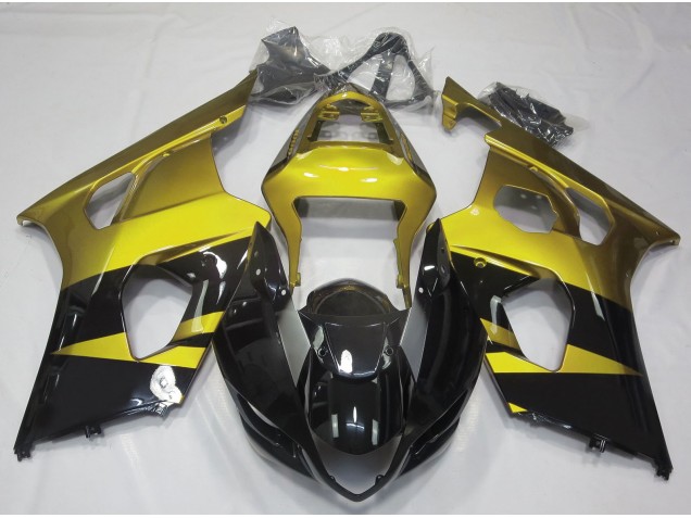 Gloss Yellow & Black - 2003-2004 Suzuki GSXR 1000 Gloss Yellow & Black - 2003-2004 Suzuki GSXR 1000