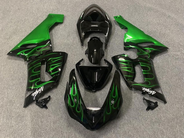 Green Flame - 2005-2006 Kawasaki ZX6R Green Flame - 2005-2006 Kawasaki ZX6R
