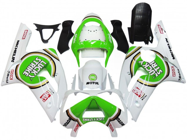 Green Lucky Strike Gloss - 2003-2004 Kawasaki ZX6R