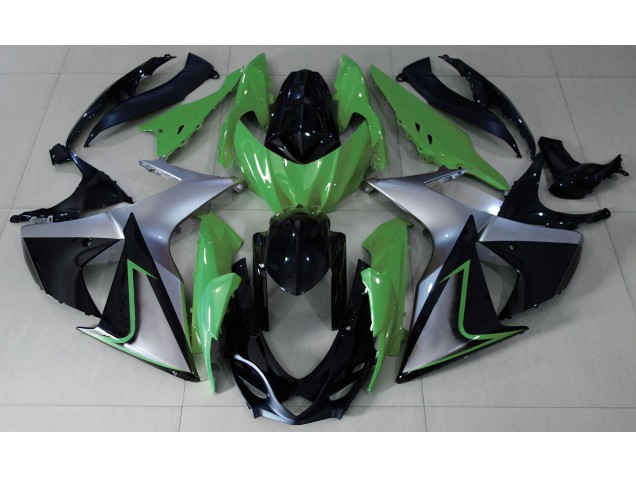 Green Silver and Black - 2009-2016 Suzuki GSXR 1000