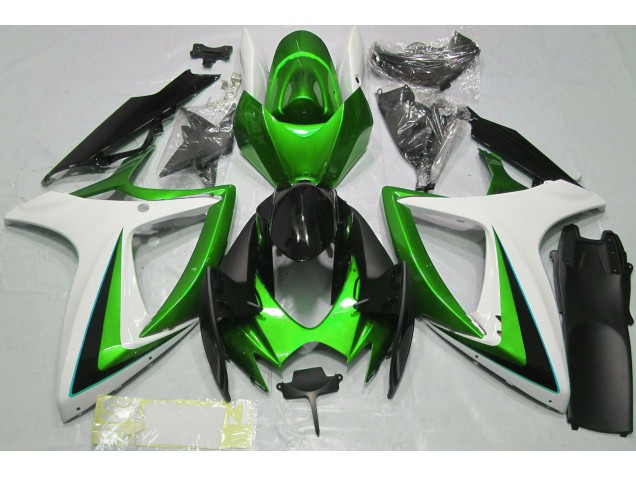 Green & White - 2006-2007 Suzuki GSXR 600-750 Green & White - 2006-2007 Suzuki GSXR 600-750