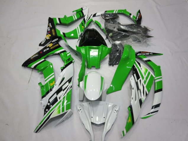 Green White Black 1 - 2011-2015 Kawasaki ZX10R