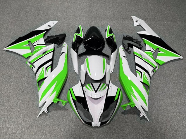Green White and Black Zag - 2009-2012 Kawasaki ZX6R Green White and Black Zag - 2009-2012 Kawasaki ZX6R
