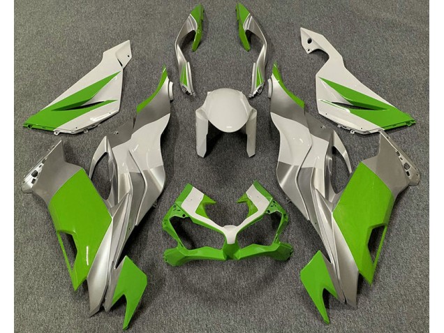Green White and Silver - 2019-2023 Kawasaki ZX6R Green White and Silver - 2019-2023 Kawasaki ZX6R