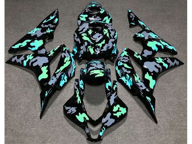 Green and Grey Camouflage - 2007-2008 Honda CBR600RR Green and Grey Camouflage - 2007-2008 Honda CBR600RR