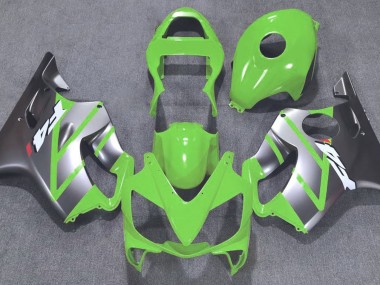 Green and Matte Silver - 2001-2003 Honda CBR600 F4i