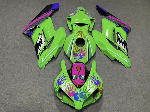 Green and Purple Shark - 2004-2005 Honda CBR1000RR Green and Purple Shark - 2004-2005 Honda CBR1000RR