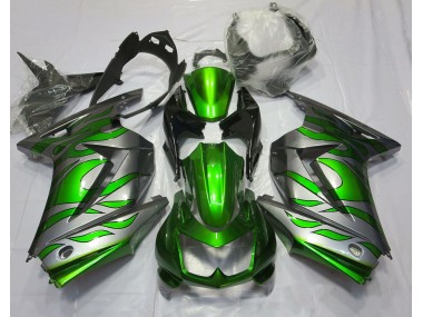 Green and Silver Flame - 2008-2012 Kawasaki Ninja 250