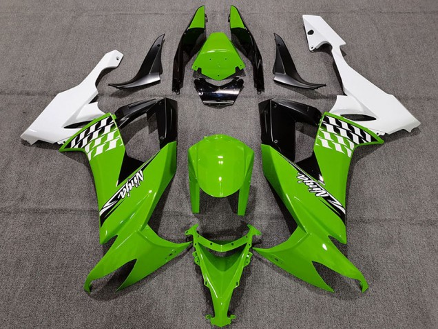 Green and White Cheq - 2008-2010 Kawasaki ZX10R
