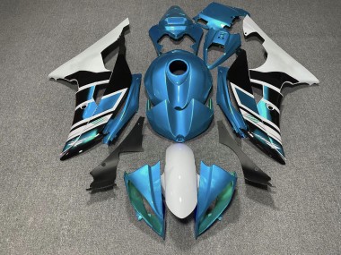 Light Blue Black and White OEM Style - 2008-2016 Yamaha R6