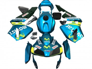 Light Blue Movistar - 2003-2004 Honda CBR600RR