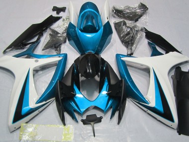 Light Blue & White - 2006-2007 Suzuki GSXR 600-750