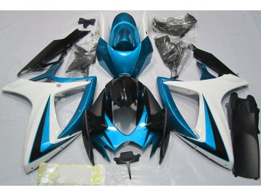 Light Blue & White - 2006-2007 Suzuki GSXR 600-750