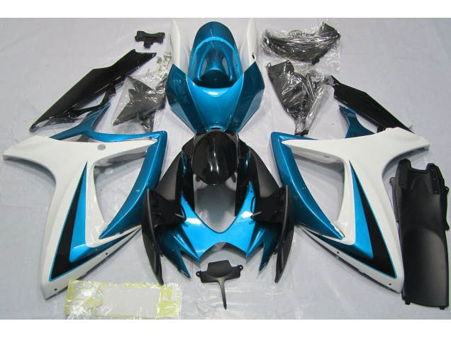 Light Blue & White - 2006-2007 Suzuki GSXR 600-750