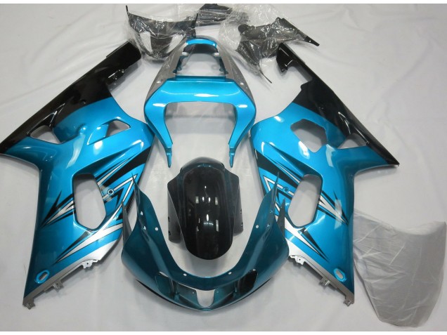 Light Blue and Silver - 2001-2003 Suzuki GSXR 600-750