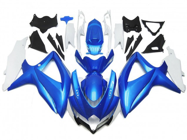 Light Blue and White Custom Style - 2008-2010 Suzuki GSXR 600-750 Light Blue and White Custom Style - 2008-2010 Suzuki GSXR 600-750