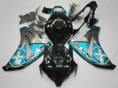 Light Blue on Black Custom - 2008-2011 Honda CBR1000RR