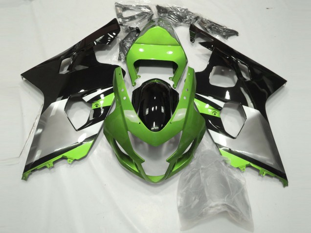 Light Green Silver and Black - 2004-2005 Suzuki GSXR 600-750 Light Green Silver and Black - 2004-2005 Suzuki GSXR 600-750