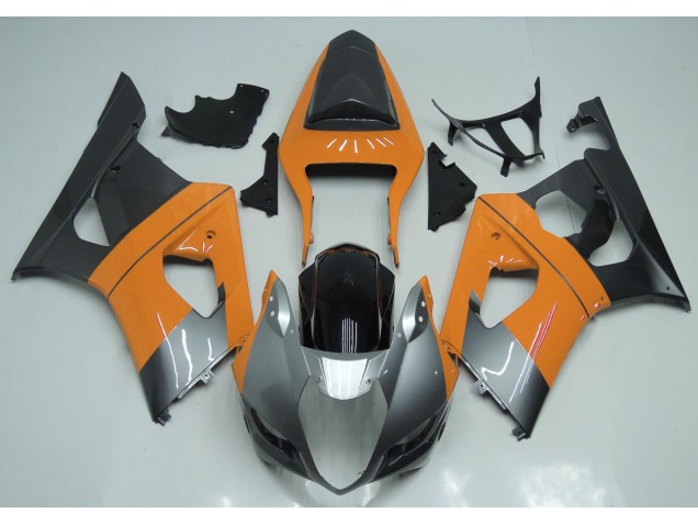 Light Orange Silver and Black - 2003-2004 Suzuki GSXR 1000 Light Orange Silver and Black - 2003-2004 Suzuki GSXR 1000