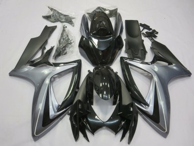 Light Silver And Black - 2006-2007 Suzuki GSXR 600-750
