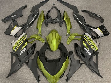 Liquid Yellow and Grey - 2018-2023 Kawasaki Ninja 400