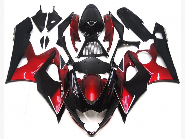 Maroon red and Gloss Black - 2005-2006 Suzuki GSXR 1000 Maroon red and Gloss Black - 2005-2006 Suzuki GSXR 1000