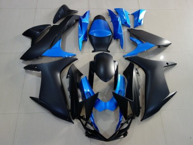 Matte Black & Bright Blue - 2011-2024 Suzuki GSXR 600-750